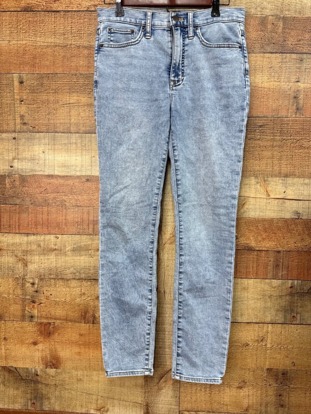 J.Crew High-Rise Skinny Jeans Light Wash Size 27 Stretch Denim